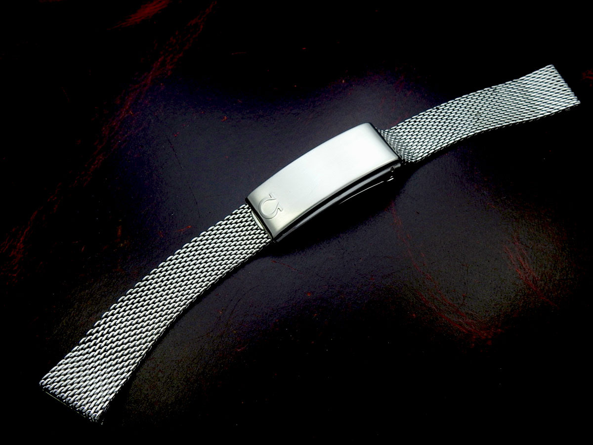 [希少] OMEGA オメガ Steel スチール Bracelet ブレスレット 1120/116 (美品)、ラグ 幅18mmの画像2