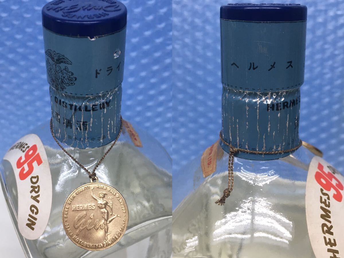 HERMES DRY GIN PURE HIGH QUALITY KOTOBUKIYA LIMITED Suntory . shop 720ml 47.5% old sake not yet . plug, but, long time period depending on storage . departure fluid surface low under 