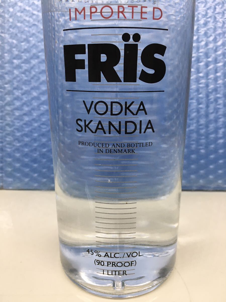FRIS VODKA SKANDIA フリース ウォッカ 1000ml 45% 古酒 未開栓の画像3