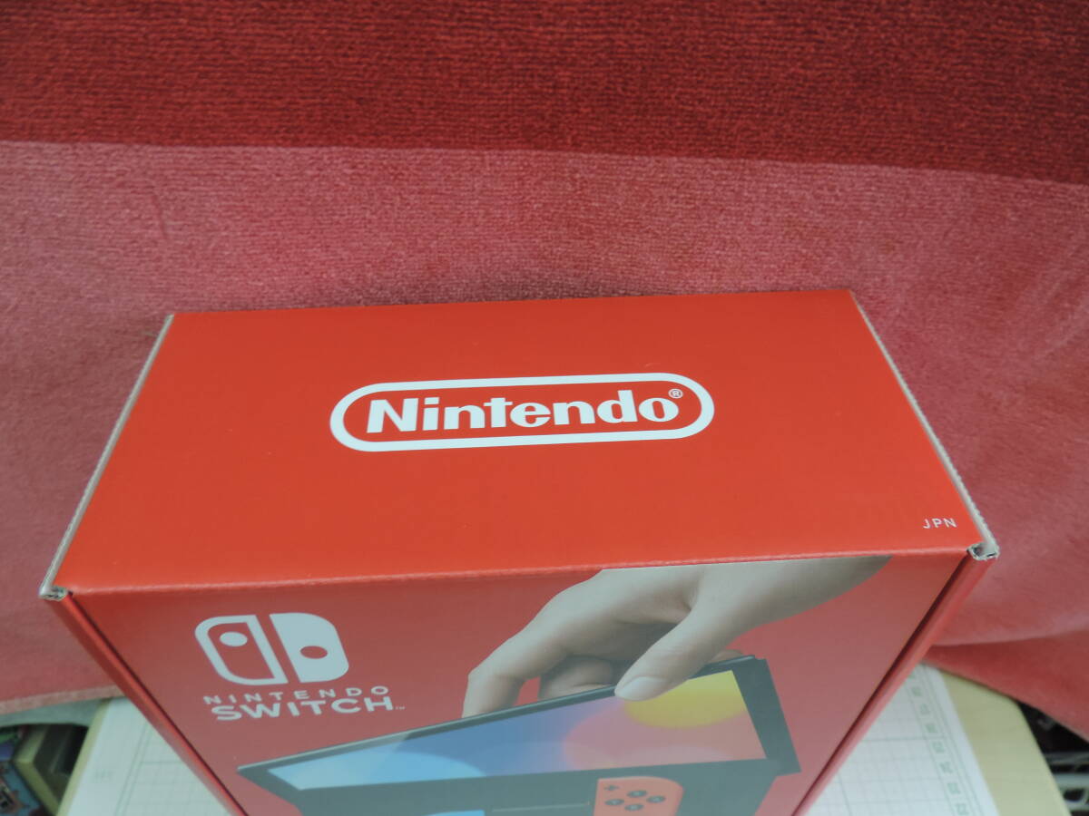未使用品 Nintendo Switch ニンテンドースイッチ 本体 有機ELモデル ネオンブルー ネオンレッド ４月10日～の１年保証の画像2