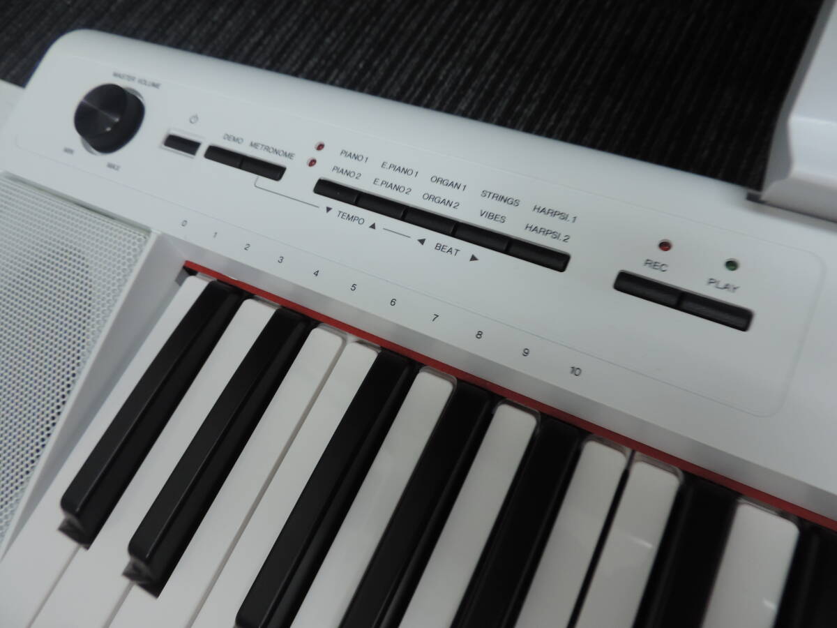 YAMAHA ヤマハ キーボード piaggero ピアジェーロ NP-１２ スタンド・譜面台付きの画像8