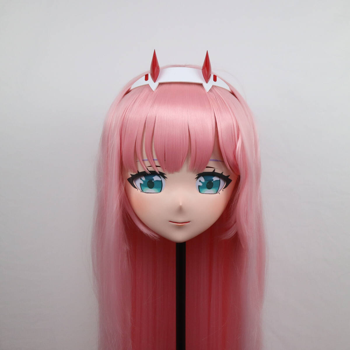  все голова поверхность ключ есть костюм есть Zero two da- Lynn * in * The * franc Kiss kigurumi # костюм мульт-героя ....# маска # костюмированная игра костюм 