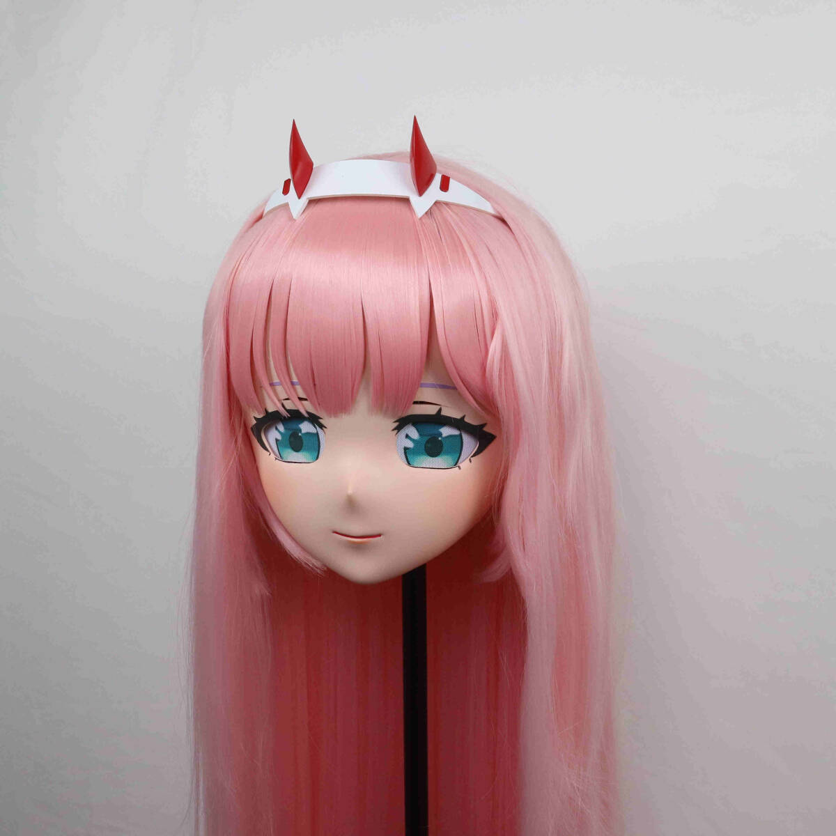  все голова поверхность ключ есть костюм есть Zero two da- Lynn * in * The * franc Kiss kigurumi # костюм мульт-героя ....# маска # костюмированная игра костюм 