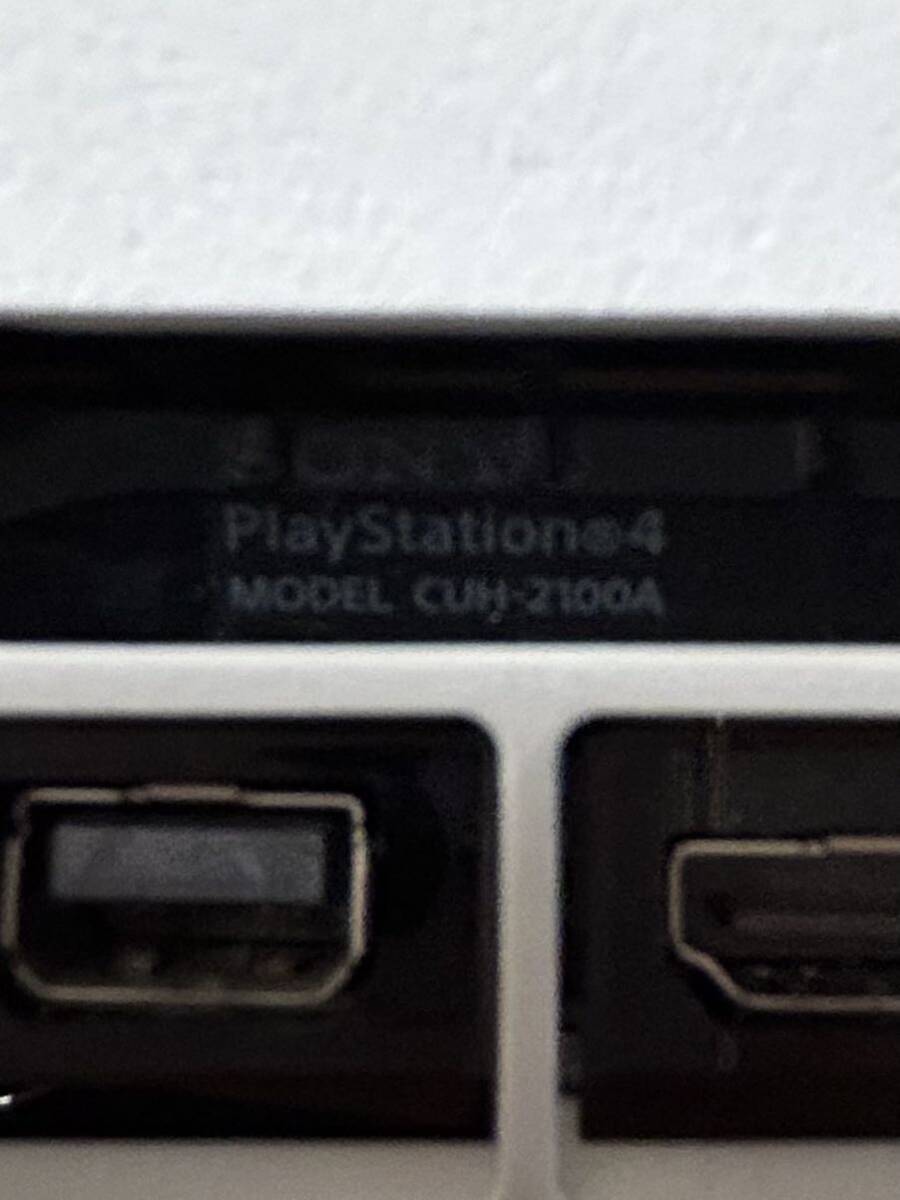 SONY ソニー PlayStation PS4 CUH-2100A ホワイト プレイステーション4 通電確認済 初期化済　_画像8