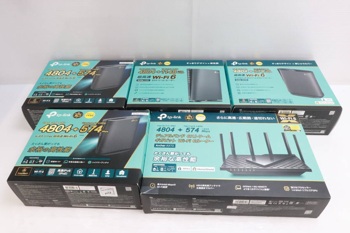 1円～★ジャンク★TP-LINK ティーピーリンク Wi-Fi 6ルーター 等 まとめて17点セット まとめ売り 処分 大量 Archer AX73/AX80 他 S082の画像7