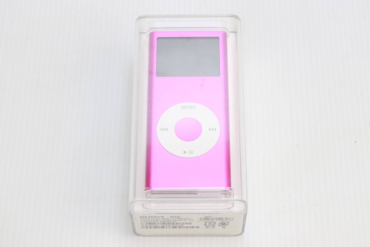 1円～★未開封・未使用品★Apple アップル iPod nano MA489J/A ピンク 4GB デジタルオーディオプレーヤー レア 廃盤 アイポッドナノ S169の画像3