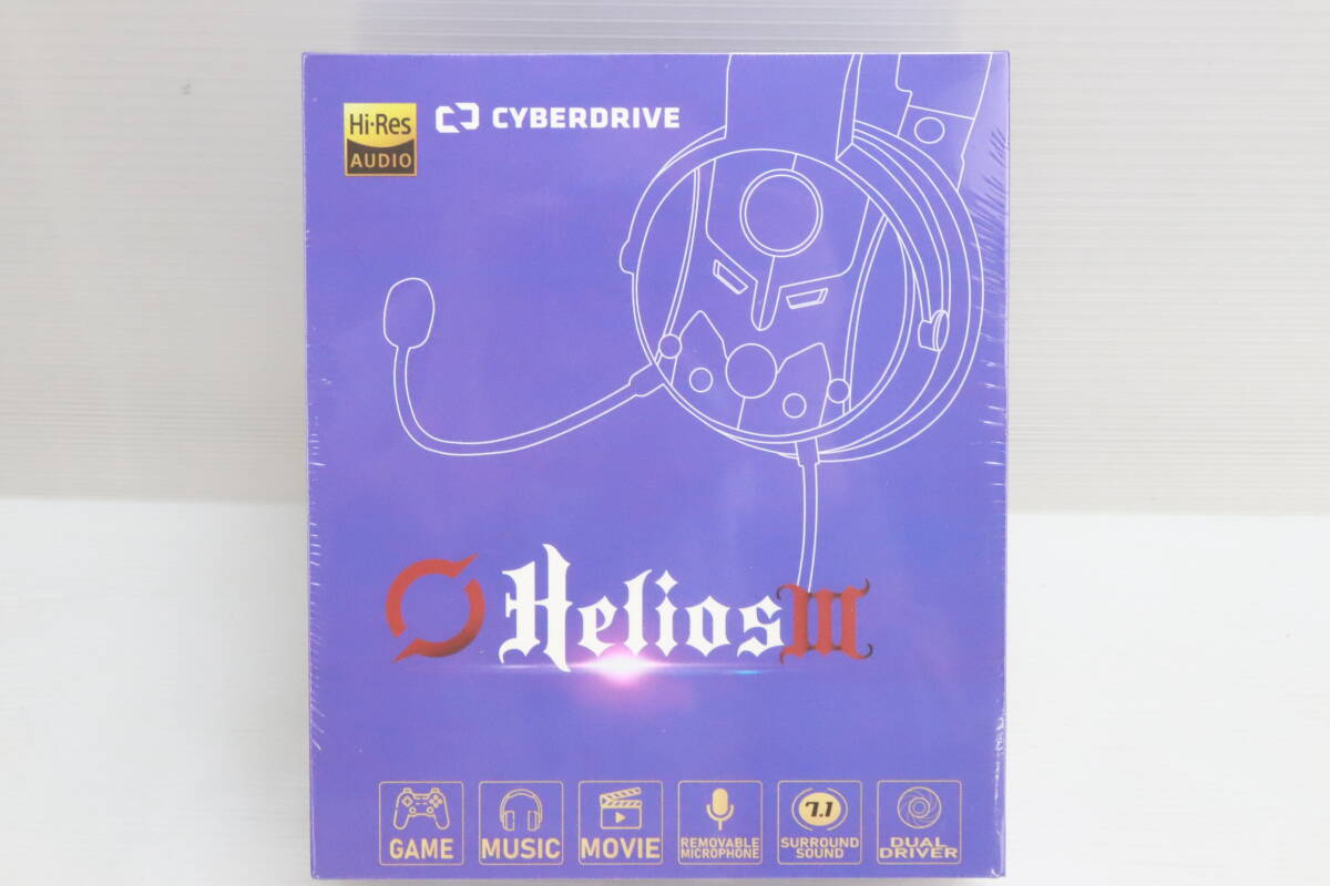 1円～★未開封・未使用品★Cyberdrive HELIOS 3 GD&WH ゲーミングヘッドホン まとめて2点セット Hi-Res ハイレゾ ヘッドフォン S180の画像4