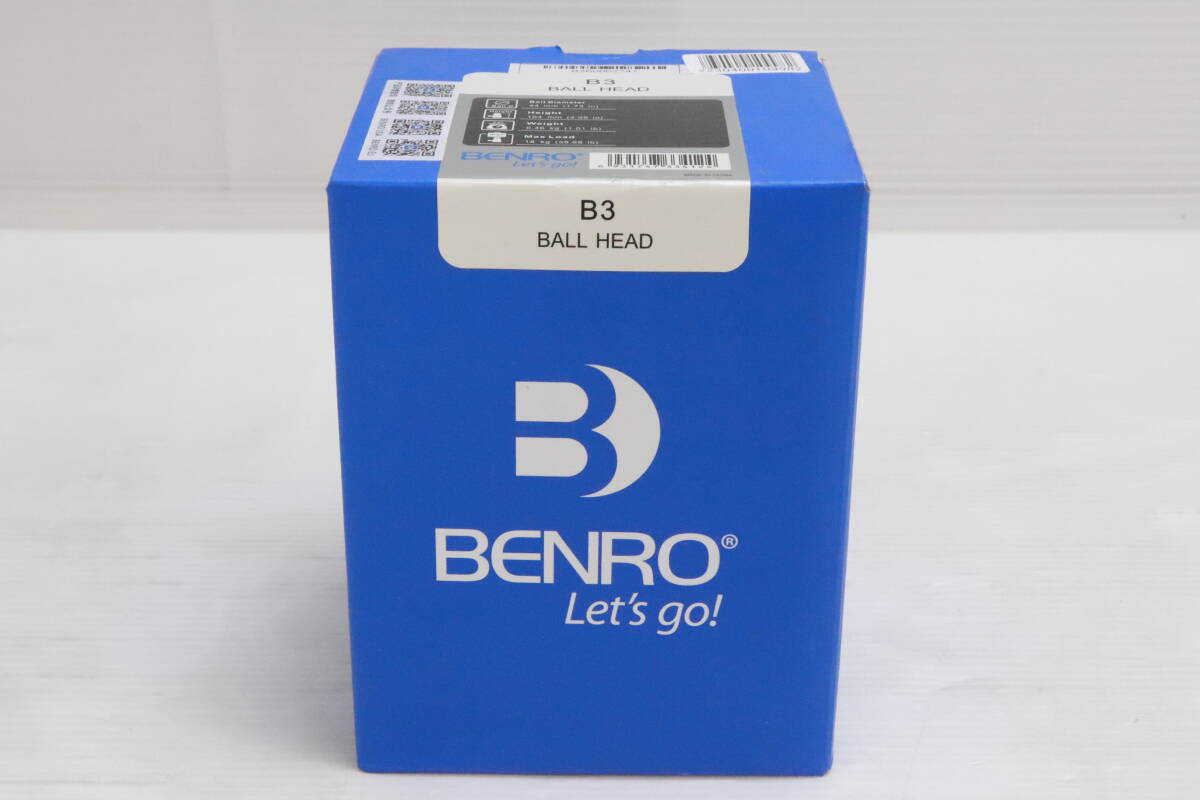 未開封・未使用品★BENRO ベンロ B3 BALL HEAD ボールヘッド 自由雲台 B-3 水準器付 カメラアクセサリー 撮影 固定 雲台 カメラ用品 S183の画像3