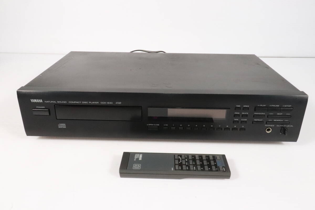 1 jpy ~* electrification only *YAMAHA Yamaha CDX-640 full size CD player body only rare S259