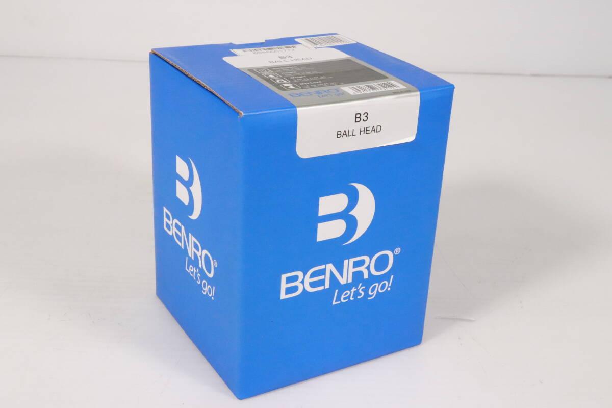 未開封・未使用品★BENRO ベンロ B3 BALL HEAD ボールヘッド 自由雲台 B-3 水準器付 カメラアクセサリー 撮影 固定 雲台 カメラ用品 S272
