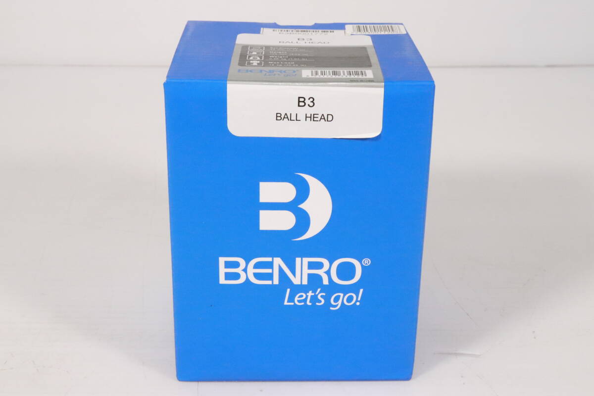 未開封・未使用品★BENRO ベンロ B3 BALL HEAD ボールヘッド 自由雲台 B-3 水準器付 カメラアクセサリー 撮影 固定 雲台 カメラ用品 S272