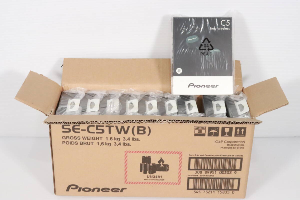 1円～★未開封・未使用品★Pioneer ワイヤレスイヤホン SE-C5TW ブラック 黒 まとめて10点セット パイオニア イヤフォン S303_画像1