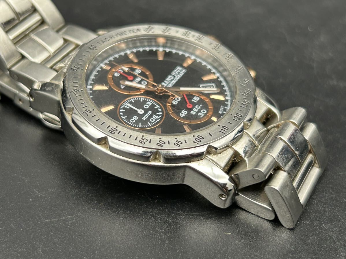 【Ｏ22-20】腕時計 GRAND JOUR CHRONOGRAPH/G-SHOCK PROTECTION 電池切れ まとめて2点の画像4