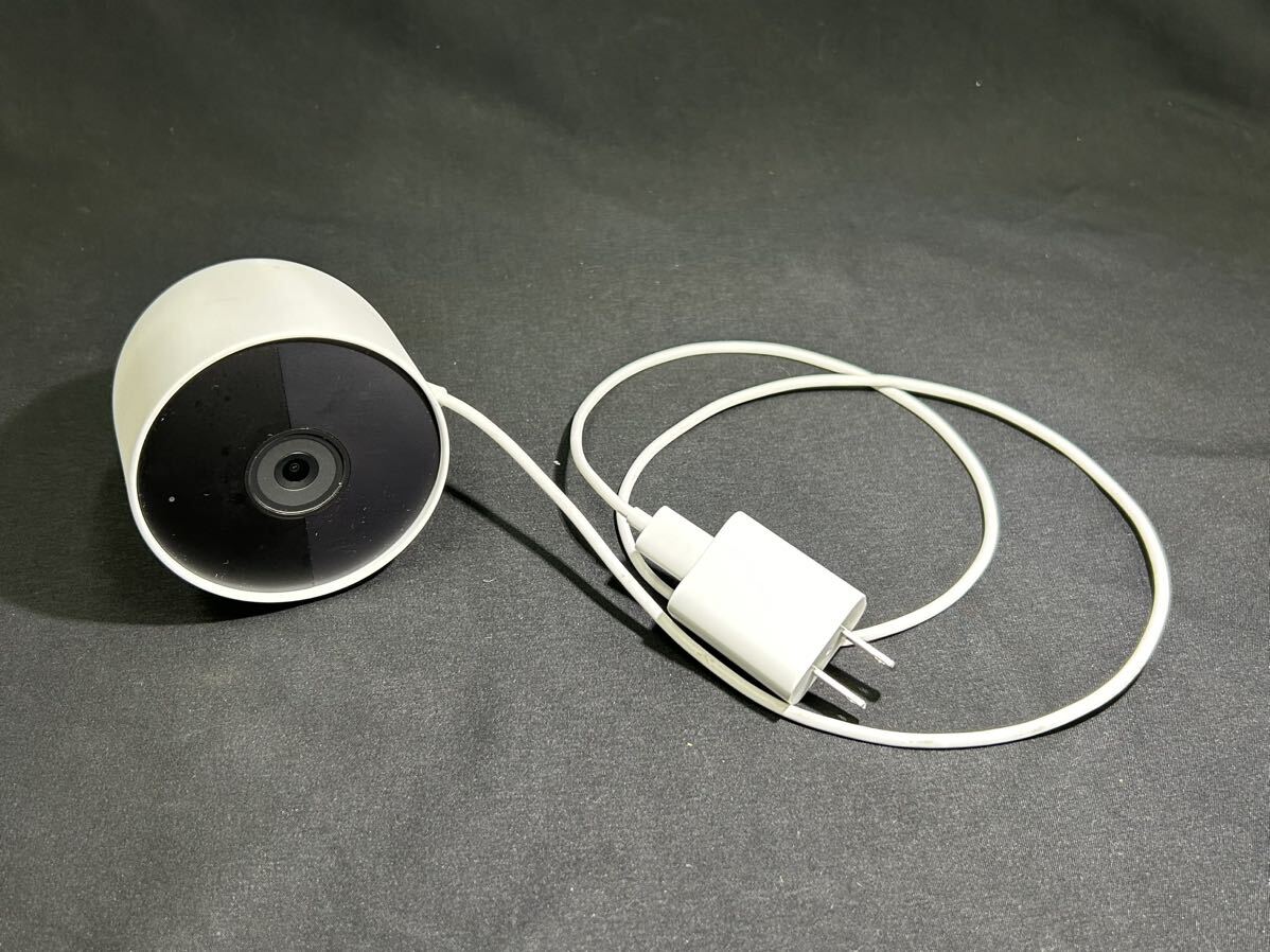 【O3-36】Google Nest Cam 屋内用 電源アダプター式 セキュリティカメラ 付属品なし 動作未確認の画像1