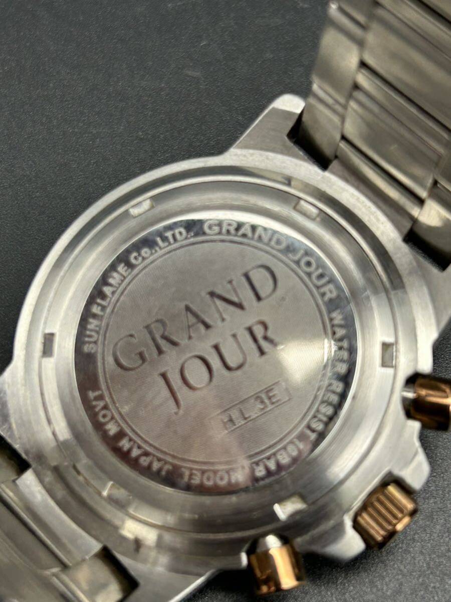 【Ｏ22-20】腕時計 GRAND JOUR CHRONOGRAPH/G-SHOCK PROTECTION 電池切れ まとめて2点の画像5