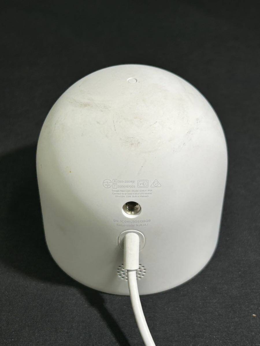 【O3-36】Google Nest Cam 屋内用 電源アダプター式 セキュリティカメラ 付属品なし 動作未確認の画像4