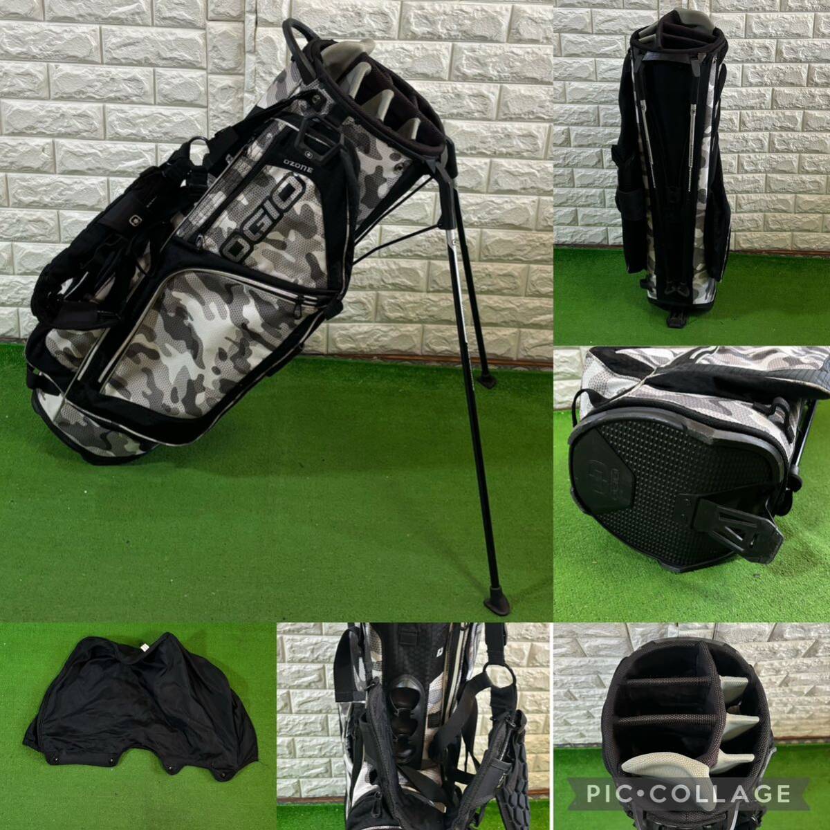 豪華☆男性向け☆Taylormade(テーラーメイド)BURNER(バーナー)等ゴルフクラブセット☆OGIO(オジオ)製スタンド式キャディバッグ付(フード付)の画像10