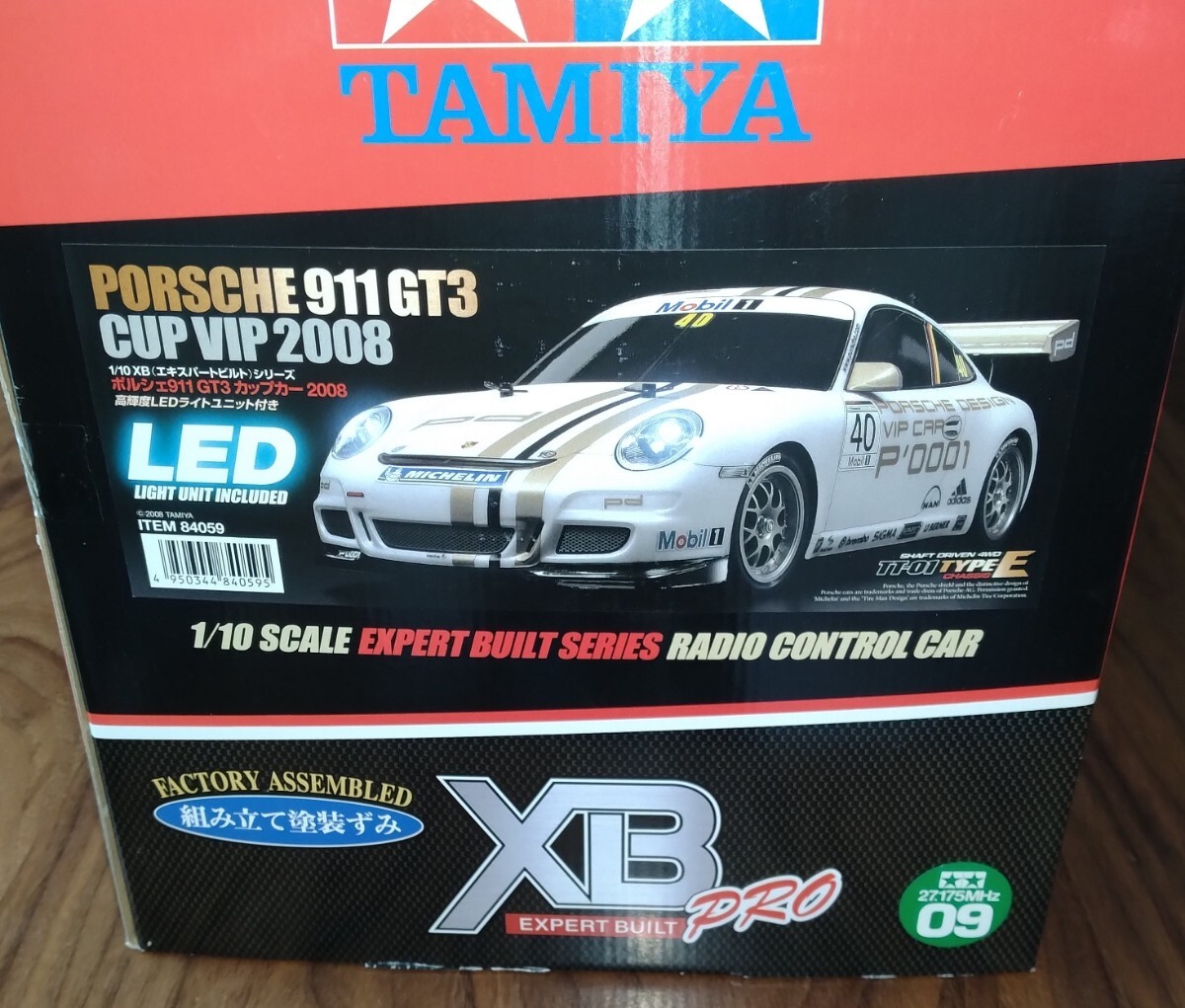 タミヤ XB ポルシェ911GT3 カップカー2008  高輝度LEDライトユニット付きの画像4