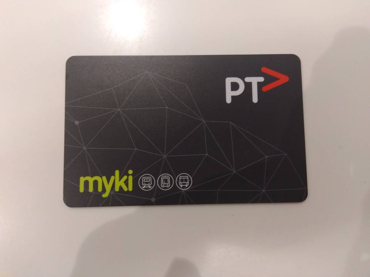 【即決！】オーストラリア・メルボルン Mykiカード（交通カード） 残高あり　ワーキングホリデー_画像1