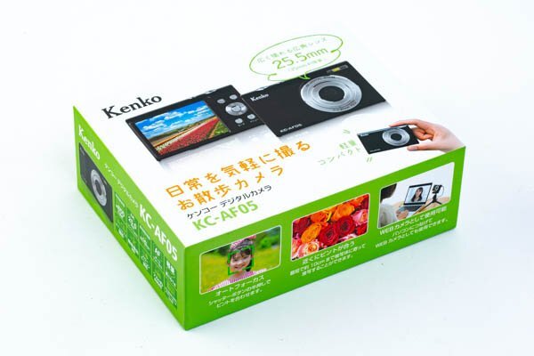 【未使用品】Kenko ケンコー KC-AF05 コンパクトデジタルカメラ 広角レンズ f=3.37mm F2.2 800万画素 #36206の画像4