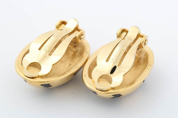 NINA RICCI Nina Ricci Gold color choker necklace earrings lady's accessory 2 point set #35622