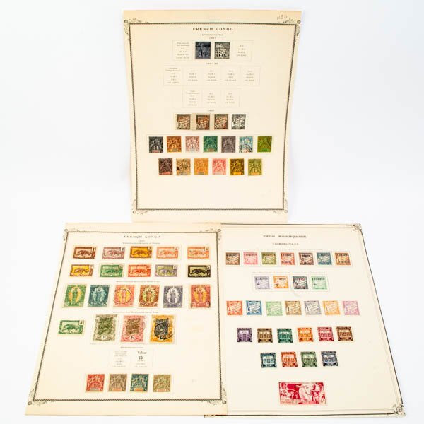 フランス領コンゴ切手 フランス領インド切手 不足料切手 加刷切手 希少 コレクター品 70枚 #36924の画像1