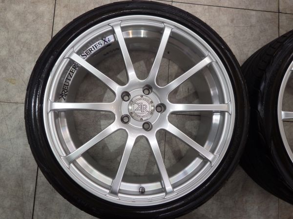 M 送料無料 即納 美品 軽量 ヨコハマ クロイツァー 19 5H112 8.5J+35 ヨコハマ 245/35R19 アウディBMW ベンツ VW Cクラス 3シリーズ A4の画像4