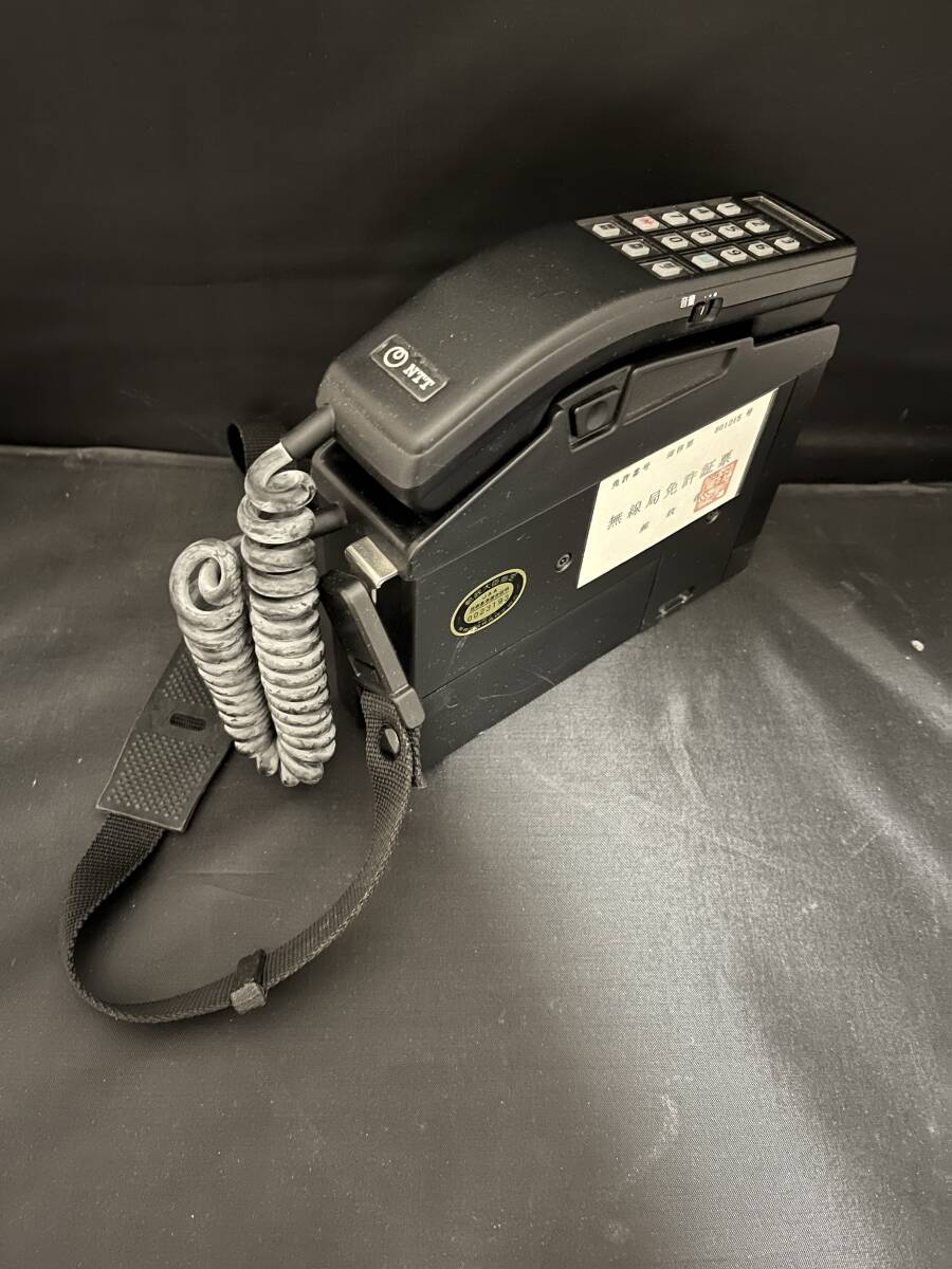 * Showa Retro Vintage miscellaneous goods NTT mobile telephone machine shoulder ho nTZ-802 type 1986 year made automobile wireless telephone for movement transceiver TZ-802 shape A number movement machine 