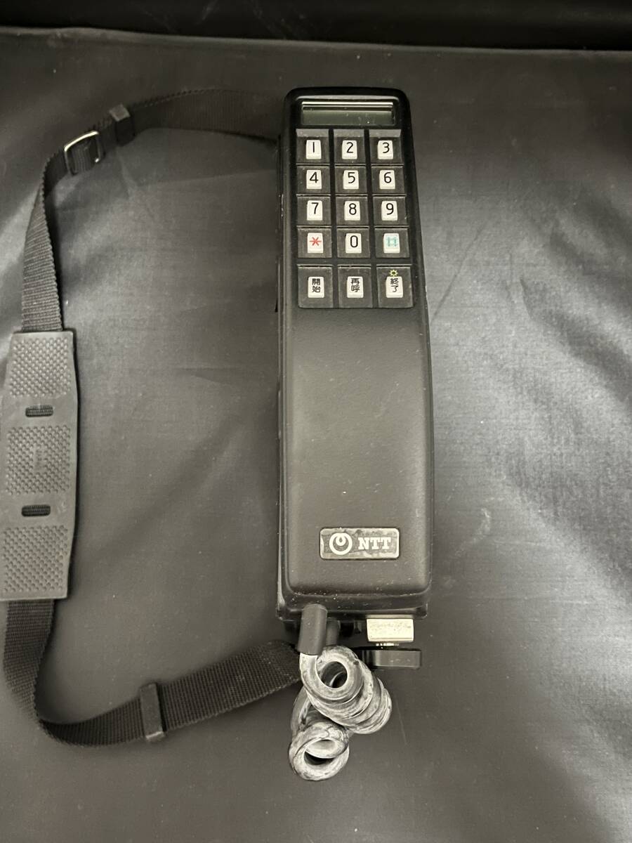 * Showa Retro Vintage miscellaneous goods NTT mobile telephone machine shoulder ho nTZ-802 type 1986 year made automobile wireless telephone for movement transceiver TZ-802 shape A number movement machine 