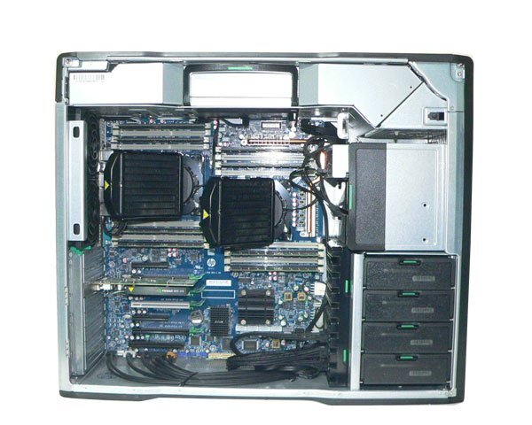 Windows7 Pro 64bit HP Workstation Z820 LJ452AV водяное охлаждение модель Xeon E5-2687W V2 3.4GHz×2 основа память 128GB HDD 1TB×4(SATA) Quadro NVS315