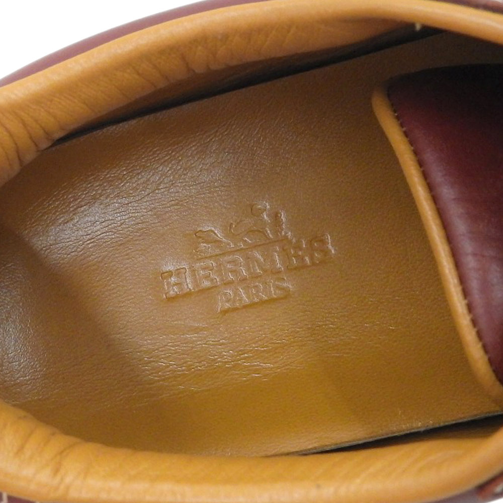 美品 箱付 エルメス HERMES 2020年商品 クイック レザー Hロゴ ローカット スニーカー シューズ 23.5㎝ 36 1/2 レディース 数回使用程_[エルメス]Hロゴスニーカー