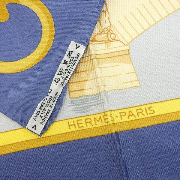 超美品 エルメス HERMES LES PONTS DE PARIS パリの橋 カレ90 シルク スカーフ_[エルメス]スカーフ