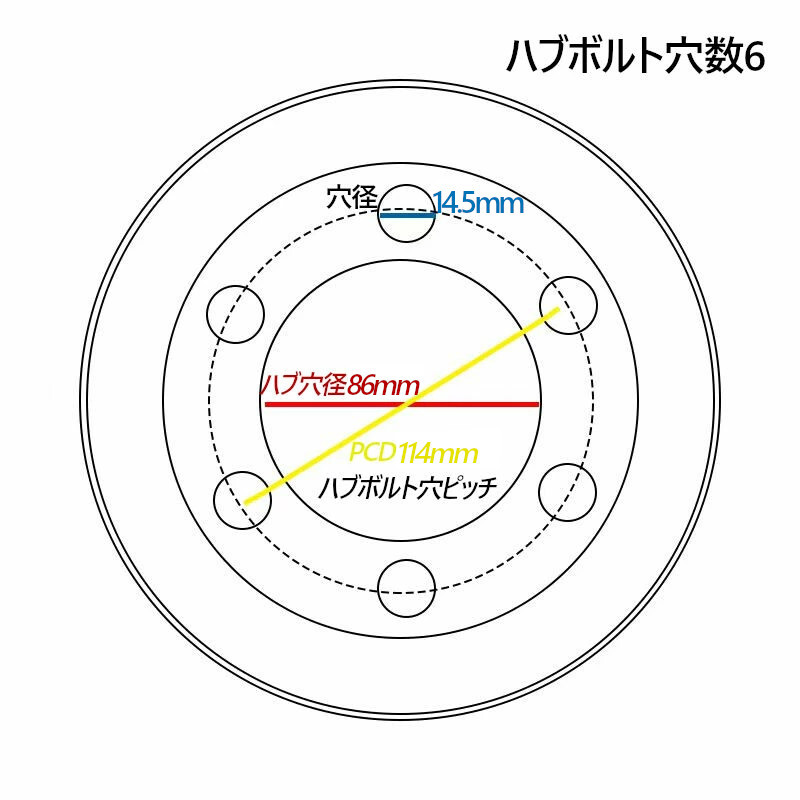 フォークリフト用ノーパンクタイヤ 合わせ式ホイール付 1本 サイズ 5.00-8 リム幅 3.00 穴数6 ハブ穴径110mm 日産_画像3