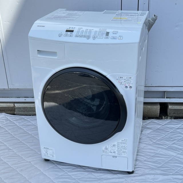 送料無料 ドラム式洗濯機 乾燥機能付き 【中古】動作保証 アイリスオーヤマ CDK832 8.0/3.0kg 2023年製 生活家電 037011 C / 20383の画像1
