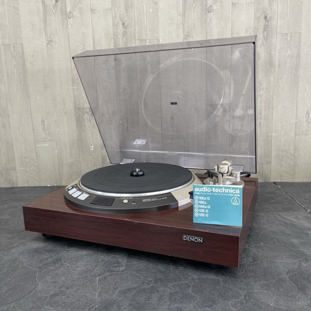 DENON DP-55L オートリフトプレーヤー ターンテーブル レコードプレーヤー カートリッジ audio-technica AT13E 付【中古】難あり/71266_画像1