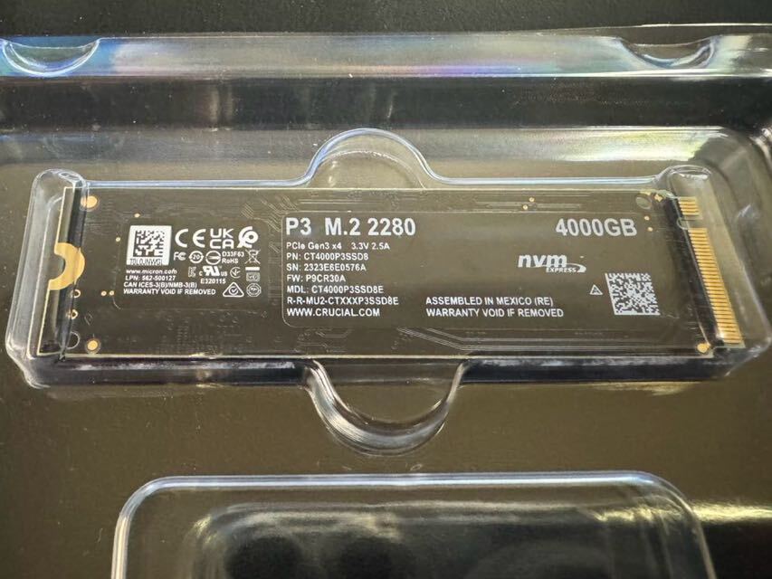Crucial(クルーシャル)｜P3 M.2 SSD 4TB 国内正規品の画像3