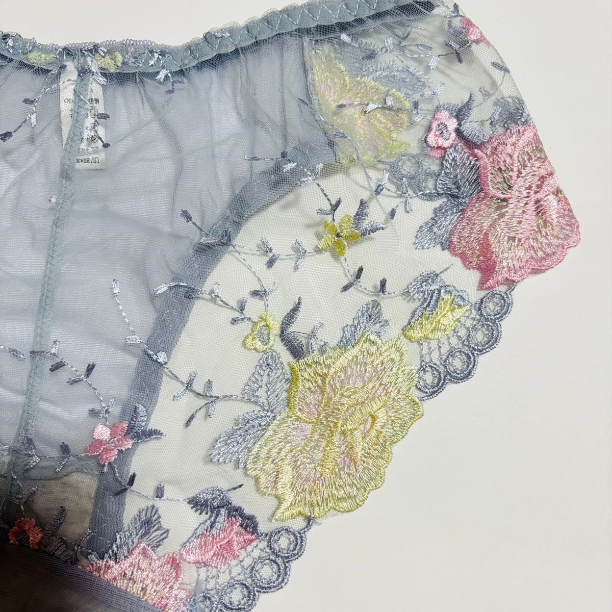 パンツ レース 下着 ショーツ 透け 透け感 セクシー かわいい 2枚セット グレー ピンク 花柄 おすすめ プレゼント 韓国_画像8