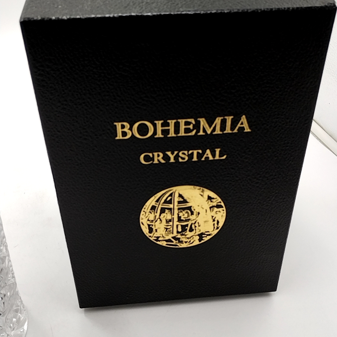 ★未使用★ ボヘミア クリスタル 花瓶 BOHEMIA CRYSTALの画像2