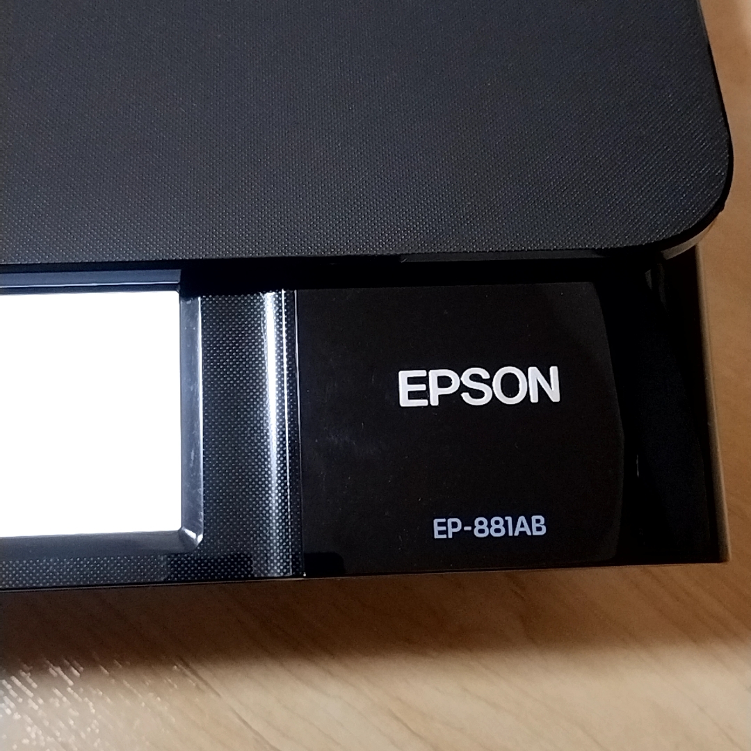 ★動作OK★ EPSON EP-881AB エプソン カラリオ インクジェットプリンター ブラック 複合機 スキャナー コピー 写真 印刷 未使用インク付き_画像5