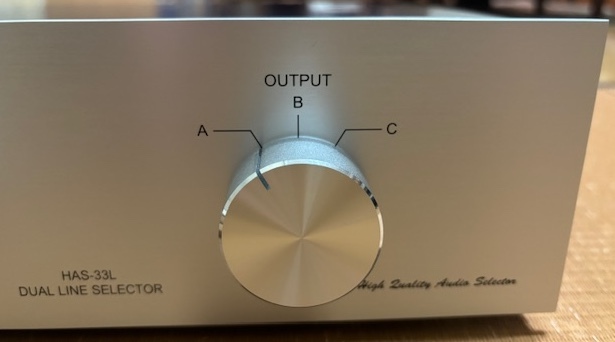Audio design. dual line selector HAS 33-L secondhand goods ( beautiful goods )