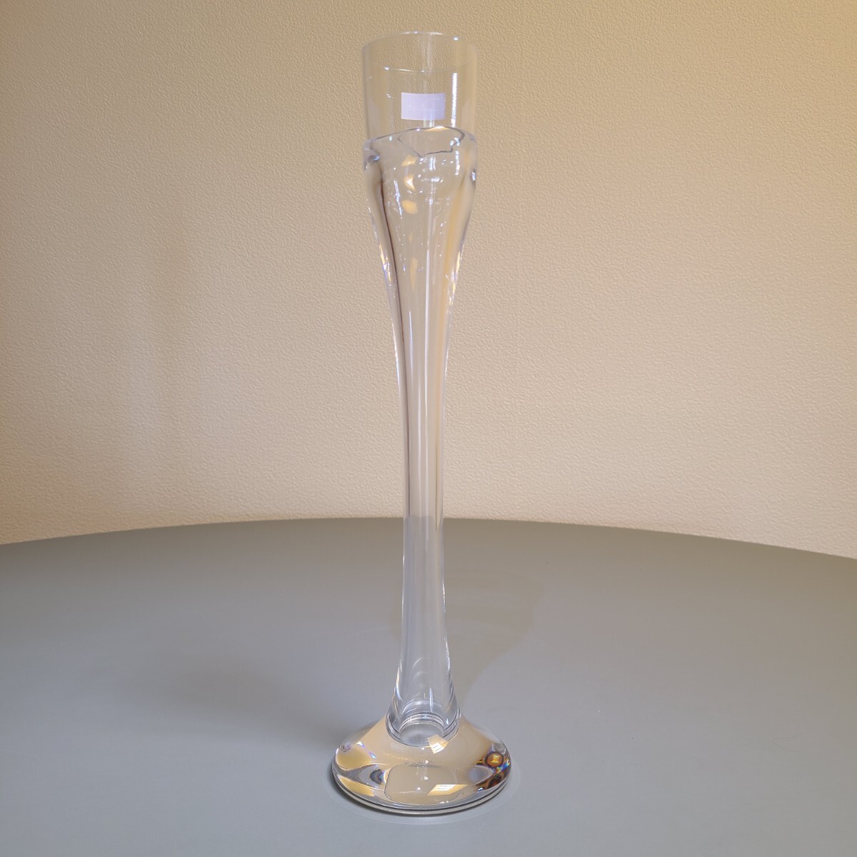 4☆長期保管品 DAUM FRANCE ドーム フランス クリスタル ガラス フラワーベース 一輪挿し 花瓶 花器 花入 WAKO 和光 高さ約34cm _画像4