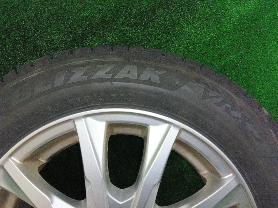 トール等に 21年製 BRIDGESTONE ブリジストン BLIZZAK ブリザック VRX3 165/65R14 weds JOKER 14×5.5J OFF38 PCD100 4H 売切!!の画像8