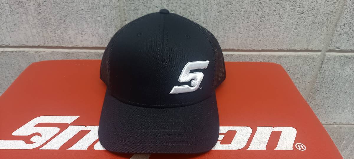 * new goods Snap-on Snap-on cap hat FREE size black / silver S Mark *