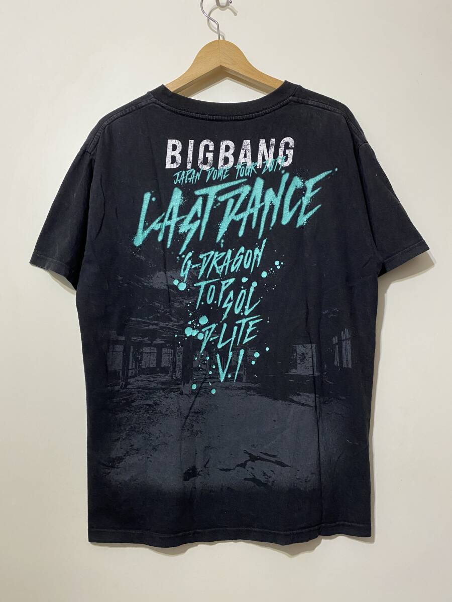★ BIG BANG JAPAN DOME TOUR 2017 LAST DANCE ラストダンス 半袖 Tシャツ M 黒 ブラック K-POP 日本ドーム ライブ ツアー グッズ_画像2