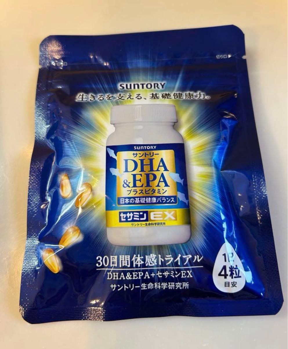 サントリー　DHA&EPA　プラスビタミン　セサミンEX 120粒入り1袋