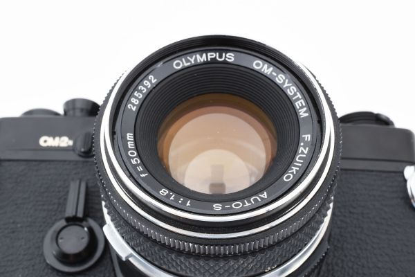 [美品]オリンパス OLYMPUS OM2n 一眼レフ 35mm フィルムカメラ ブラック 黒＋F.ZuikoAuto-S 50mm f/1.8 2105615_画像8