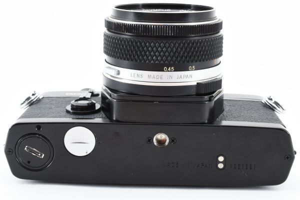 [美品]オリンパス OLYMPUS OM2n 一眼レフ 35mm フィルムカメラ ブラック 黒＋F.ZuikoAuto-S 50mm f/1.8 2105615_画像7