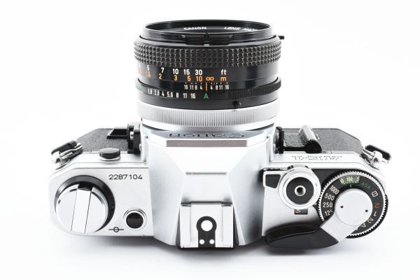 [良品]キヤノン Canon AE-1 一眼レフ 35mm フィルムカメラ ＋ FD 50mm f/1.8S.C. 2121348_画像6