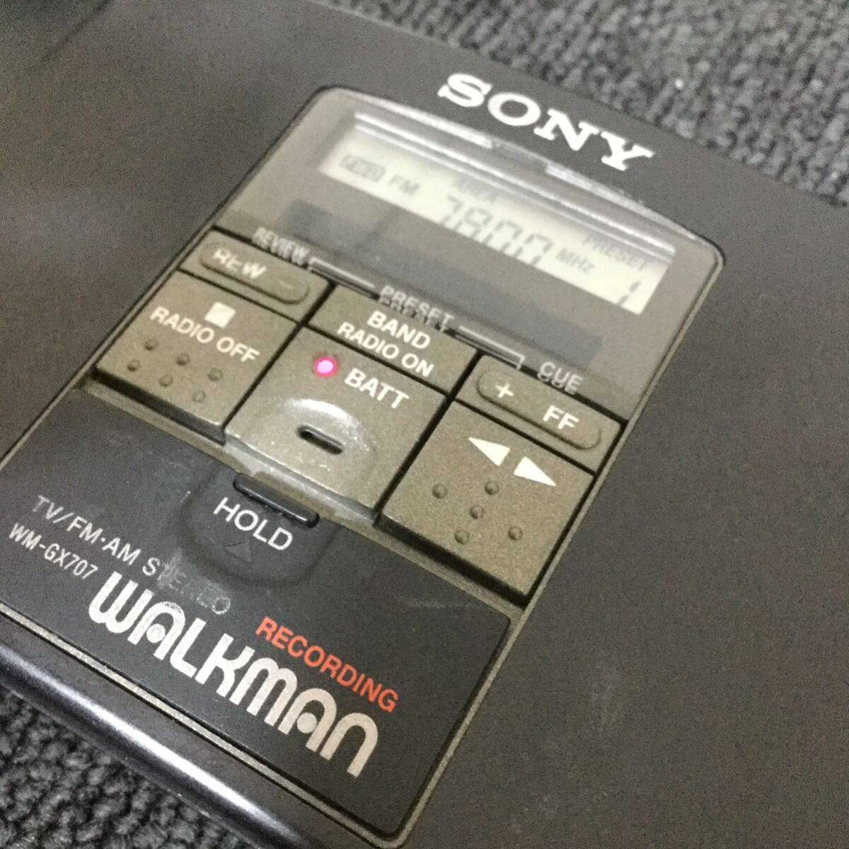 SONY WM-GX707 ソニー カセットウォークマン ポータブルカセットプレーヤー FM ラジオ_画像2
