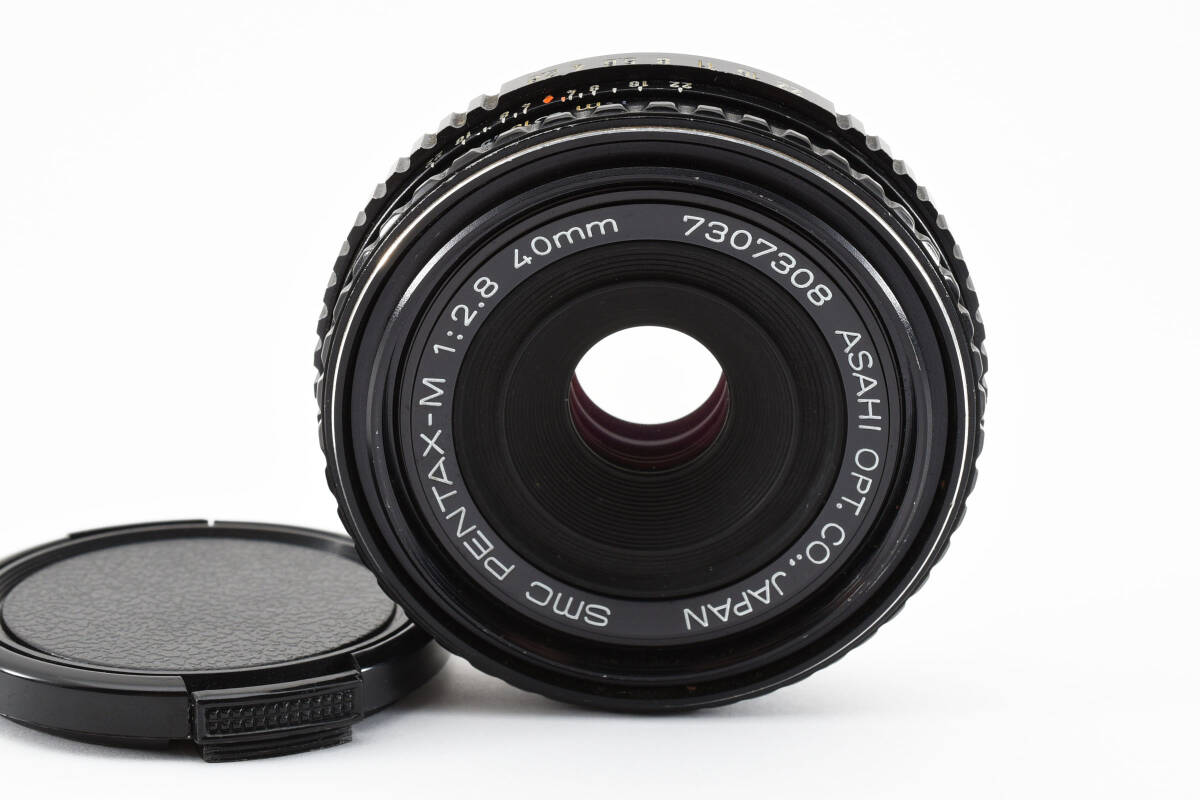 【良品】ペンタックス Pentax SMC Pentax-M 40mm F/2.8 Wide Angle Pancake MF Lens マニュアルフォーカス 9437_画像2